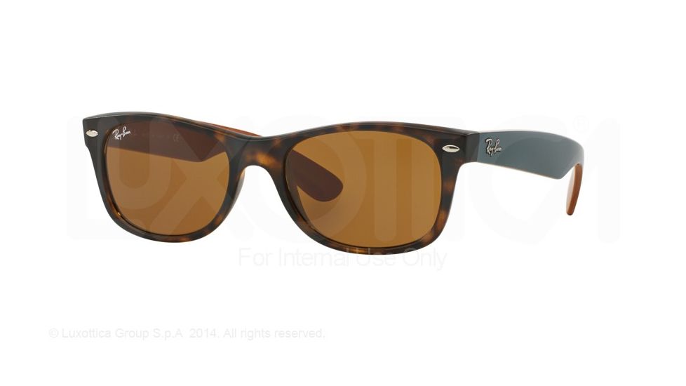 Ray-Ban Wayfarer RB2132 Sunglasses 6179-52 - Matte Havana Frame, Brown Lenses