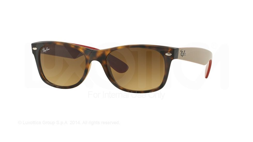 Ray-Ban Wayfarer RB2132 Sunglasses 618185-52 - Matte Havana Frame, Brown Gradient Dark Brown Lenses