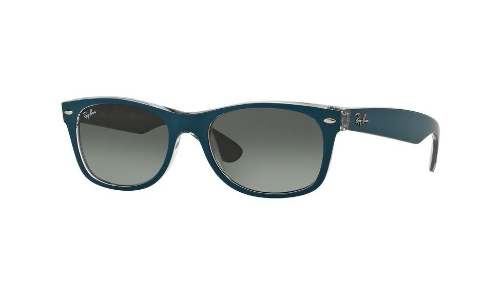Ray-Ban Wayfarer RB2132 Sunglasses 619171-52 - Top Mt Petroleum On Grey Frame, Light Grey Gradient Dark Grey Lenses
