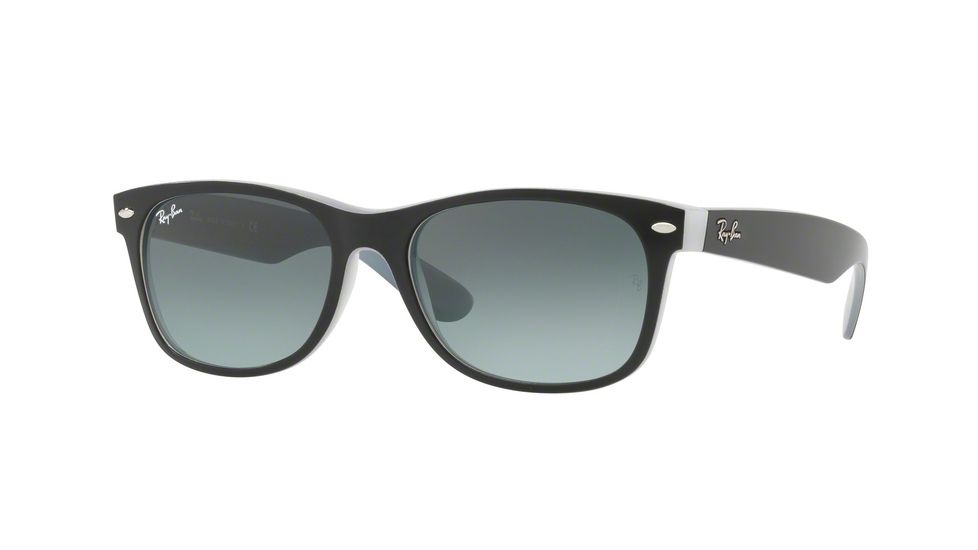 Ray-Ban Wayfarer RB2132 Sunglasses 630971-52 - Matte Black On Opal Ice Frame