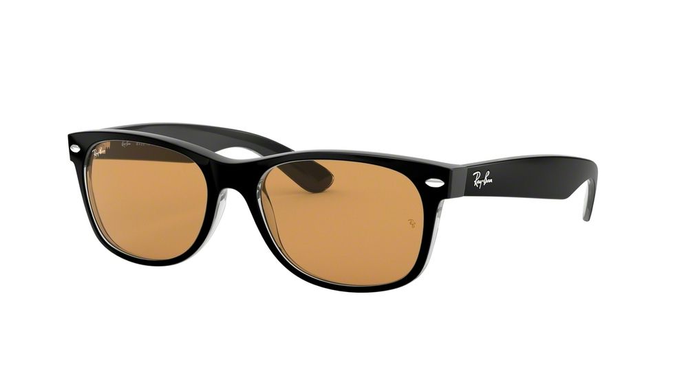 Ray-Ban New Wayfarer Bifocal Sunglasses, 52mm, Black/Transparent, RB2132-63983L-52-BI