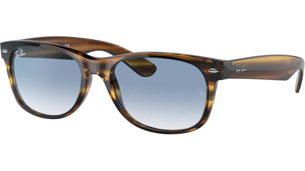 Ray-Ban Wayfarer RB2132 Sunglasses, Striped Red Havana, 52, RB2132-820-3F-52