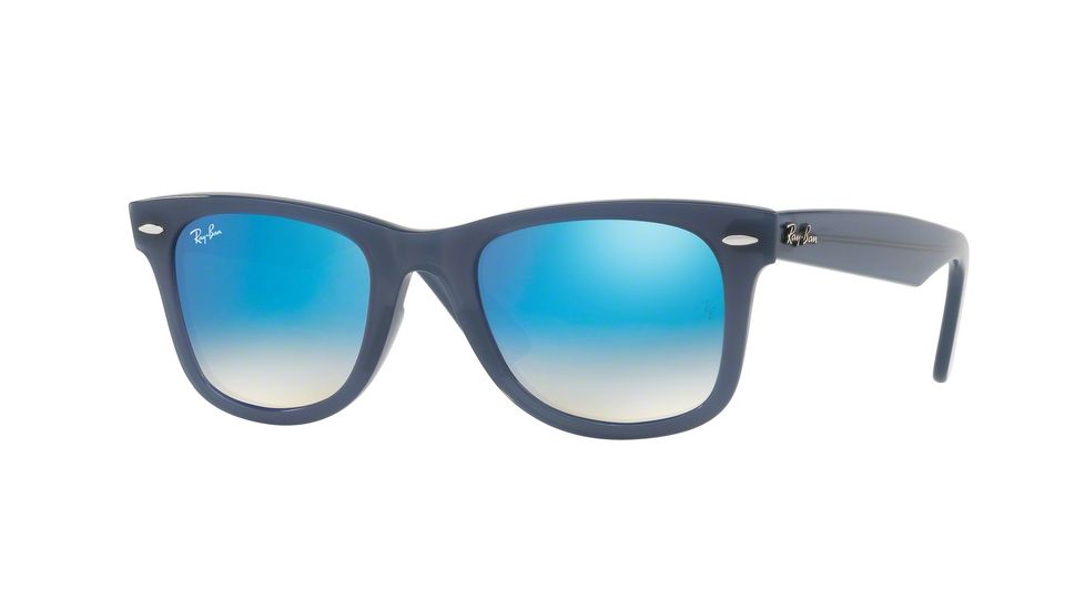 Ray-Ban WAYFARER RB4340 Sunglasses 62324O-50 - Blue Frame, Brown Gradient Brown Mirror Bl Lenses