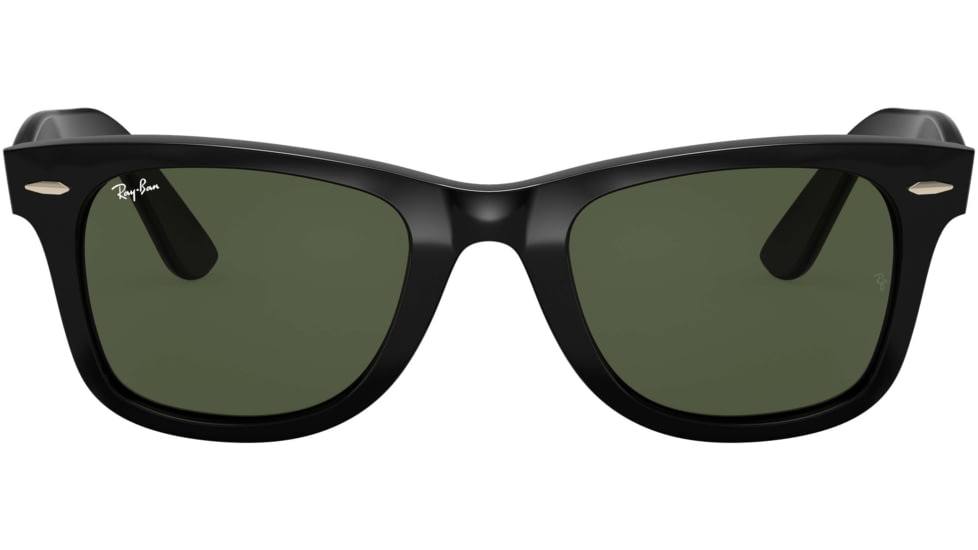 Ray-Ban WAYFARER RB4340 Sunglasses 601-50 - Black Frame, Green Lenses