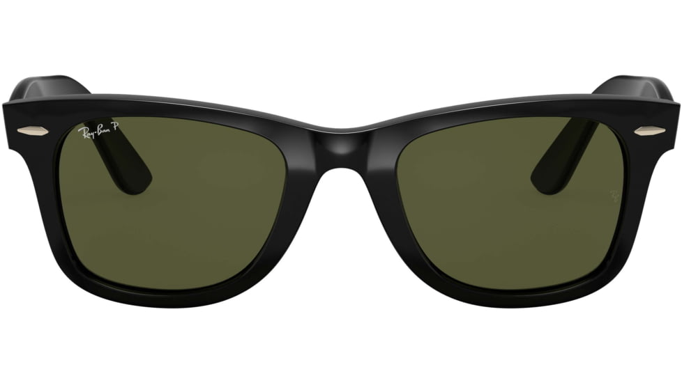 Ray-Ban WAYFARER RB4340 Sunglasses 601/58-50 - Black Frame, Green Polarized Lenses