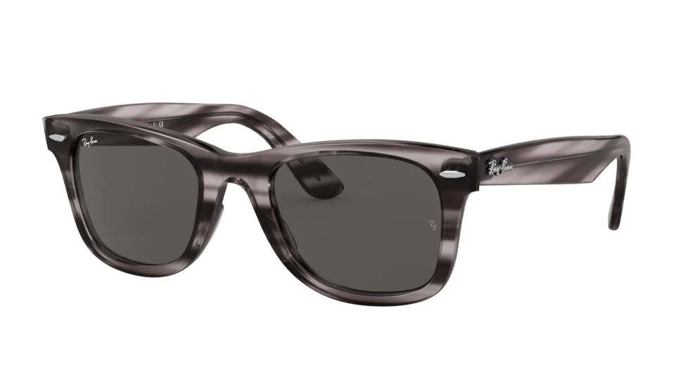 Ray-Ban WAYFARER RB4340 Sunglasses, 6430B1-50, Dark Grey Lenses, RB4340-6430B1-50
