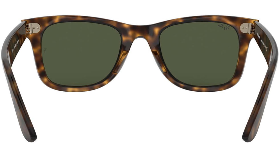 Ray-Ban WAYFARER RB4340 Sunglasses 710-50 - Havana Frame, Green Lenses
