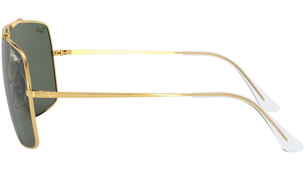 Ray-Ban WINGS II Sunglasses - Men's, Gold Frame, Green Classic Lenses, RB3697-905071-35