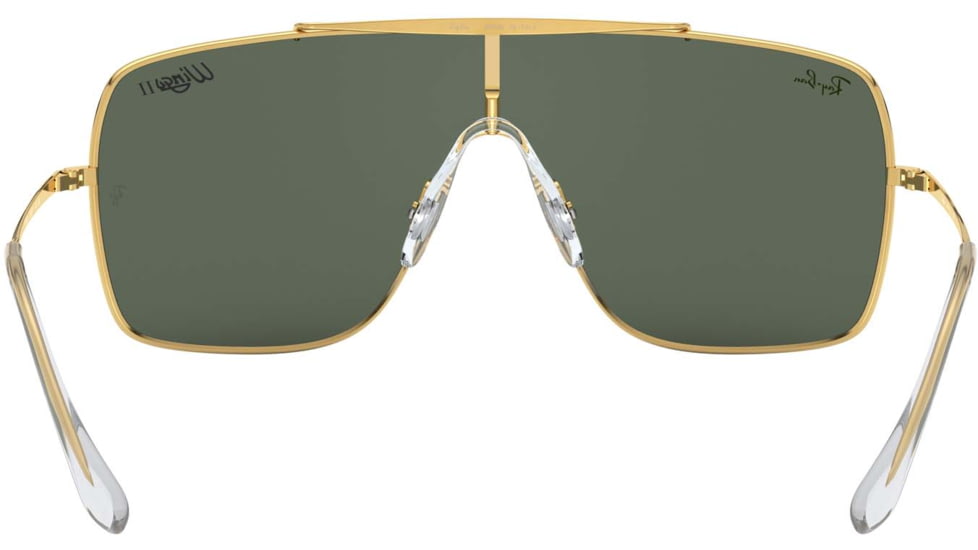 Ray-Ban WINGS II Sunglasses - Men's, Gold Frame, Green Classic Lenses, RB3697-905071-35