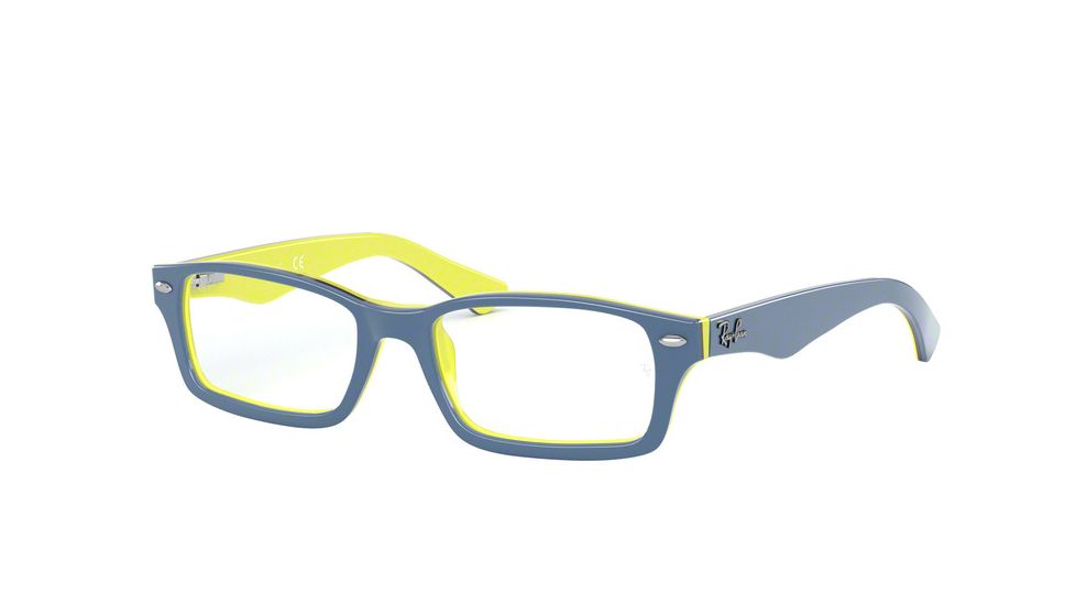 Ray-Ban Youth RY1530 Eyeglass Frames 3819-48 - Top Blue On Yellow/Black
