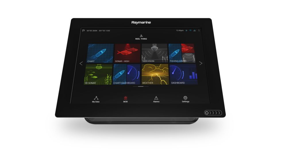Raymarine Axiom 12in Touch Screen Multifunction Navigation Display w/ iIntegrated RealVision 3D, 600W Sonar w/ NAG Chart, E70369-00-NAG