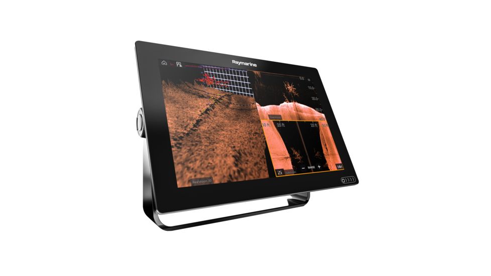 Raymarine Axiom 12in Touch Screen Multifunction Navigation Display w/ Integrated RealVision 3D, 600W Sonar w/ RV-100 Transducer And NAG Charts, E70369-03-NAG
