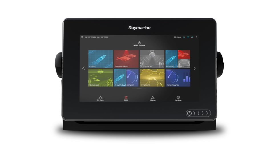 Raymarine Axiom 7in Touch Screen Multifunction Navigation Display w/ Integrated RealVision 3D, 600W Sonar w/ LNC Charts, E70365-00-LNC