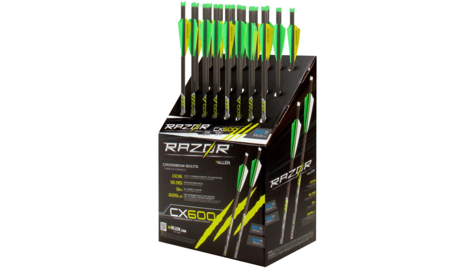 Allen Cx600 Entry Crossbow Bolt, Black, 22in, 93222