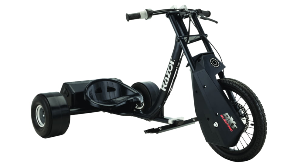 Razor DXT Electric Drift Trike, Black, 20130599