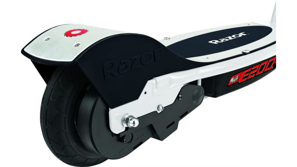 Razor E200S Seated Electric Scooter, White/Red, 13112788