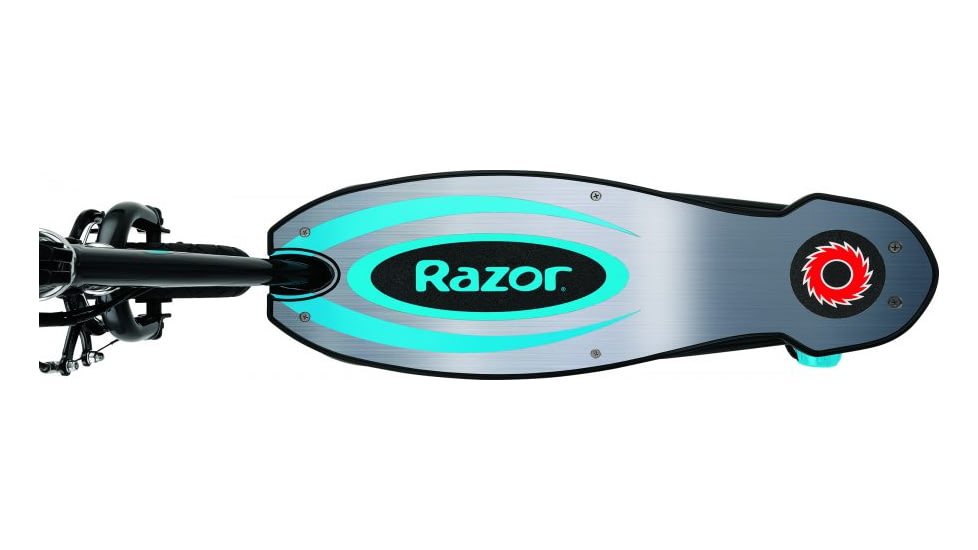 Razor Power Core E100 Electric Scooter w/ Aluminum Deck, Black/Blue, 13111293