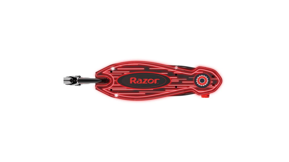 Razor Power Core E90 Glow Electric Scooter, Black/Red, 13112181