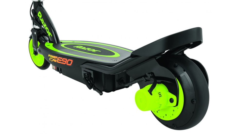 Razor Power Core E90 V2 Electric Scooter, Black/Green, 13111496