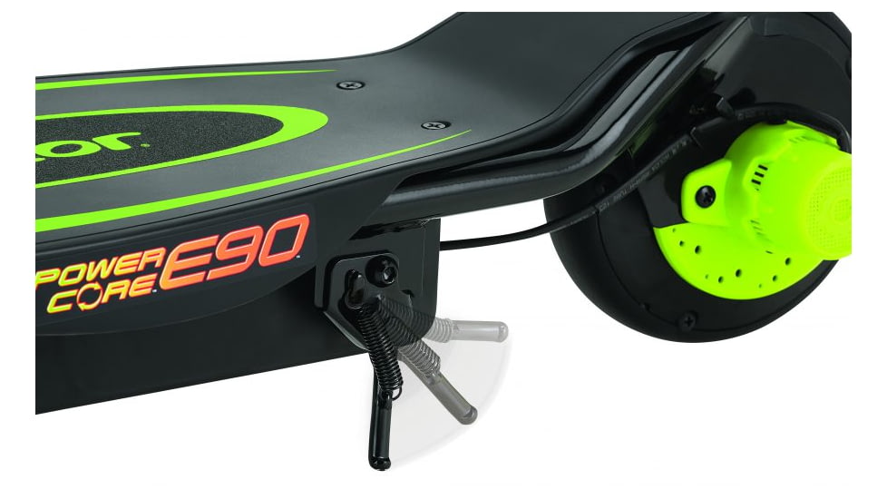 Razor Power Core E90 V2 Electric Scooter, Black/Green, 13111496