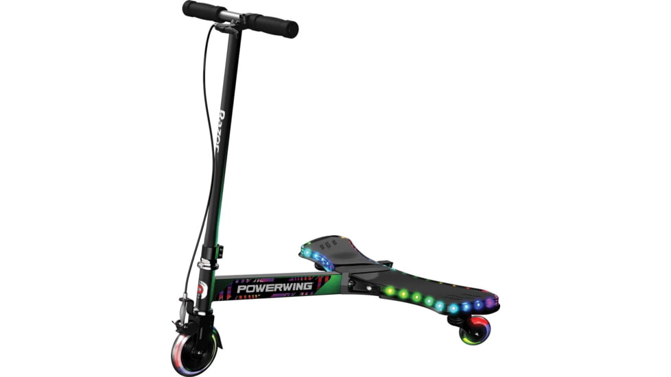 Razor PowerWing Light Show Electric Scooter, Black, 20036017
