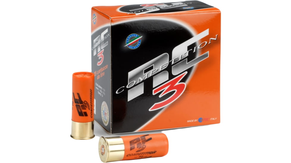 RC Cartridge RC3 Competition 12 Gauge 1oz 2 3/4in Shotgun Ammo, #8.5, 250 Rounds, RC31H85