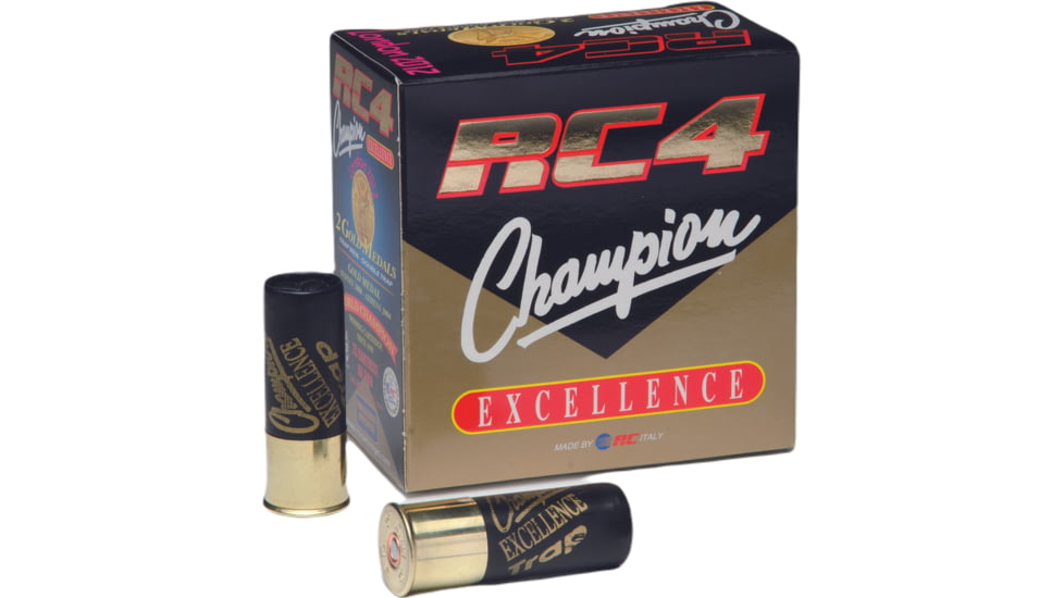 RC Cartridge RC4 Champion Excellence 12 Gauge 7/8oz 2 3/4in Shotgun Ammo, #7.5, 250 Rounds, RC4CE78H7