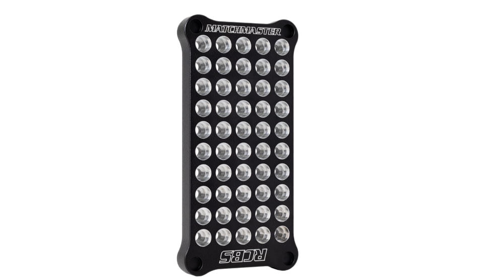 RCBS MatchMaster Multi-Cartridge Reloading Block, 6061-T6 Aluminum, Black, None, 9499
