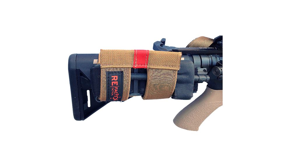 RE Factor Tactical Buttstock Tourniquet Holder, Tan RFTBTN