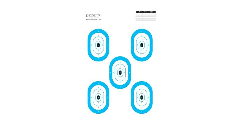 RE Factor Tactical Keyhole Shooter Target RFTGTKH