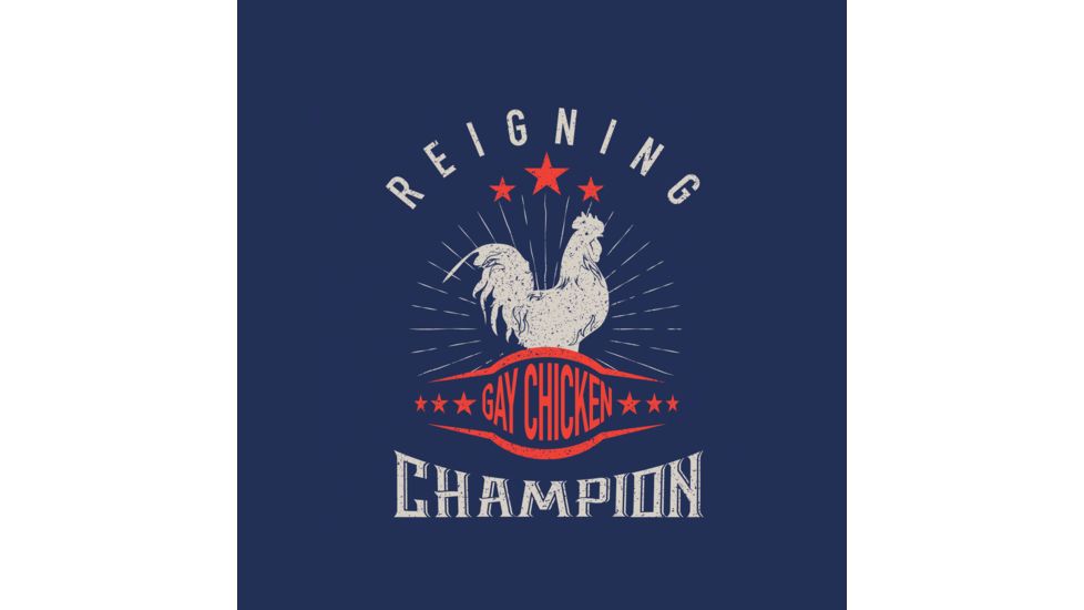 RE Factor Tactical Sticker - Reigning Gay Chicken Champion RFSTGC