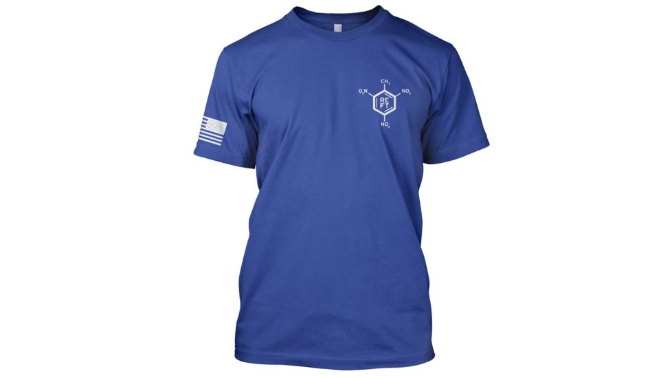 RE Factor Tactical T-Shirt, Violence Is the Answer, Blue, Large RFTSVABLLG