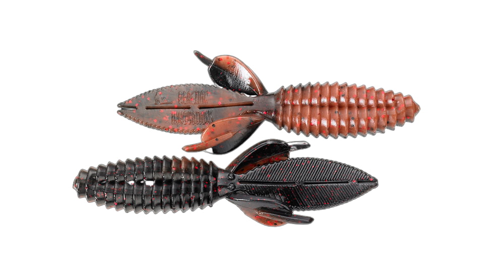 Reaction Innovations Double Wide Beaver Creature Bait, 5.2in, Coonasty 6/Pack, DWB-013