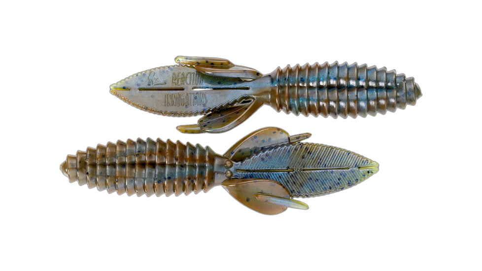 Reaction Innovations Double Wide Beaver Creature Bait, 5.2in, Magic Craw Swirl, 6/Pack, DWB-017