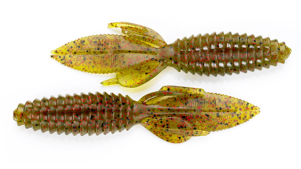 Reaction Innovations Double Wide Beaver Creature Bait, 5.2in, Watermelon Red 6/Pack, DWB-006