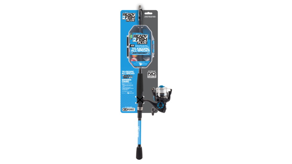 Ready 2 Fish R2F5 Just Add Bait Telescopic Spinning Combo with Kit - 5' 6" ML, R2F5-JABT-SP