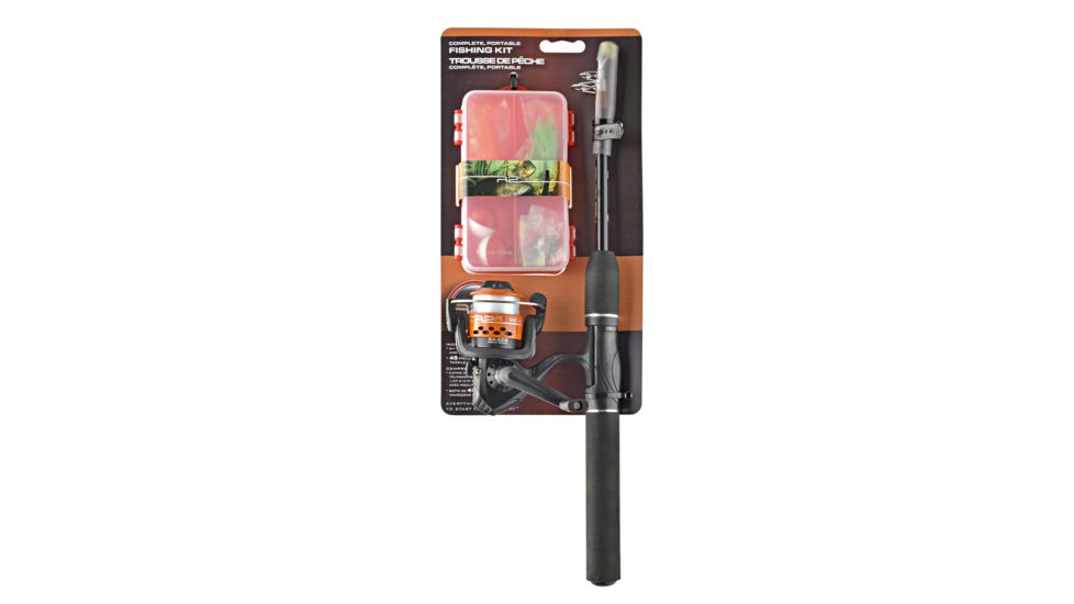 Ready 2 Fish Telescopic Multi-Species Spinning Rod and Reel Combo with 45 Piece Tackle Box 111026
