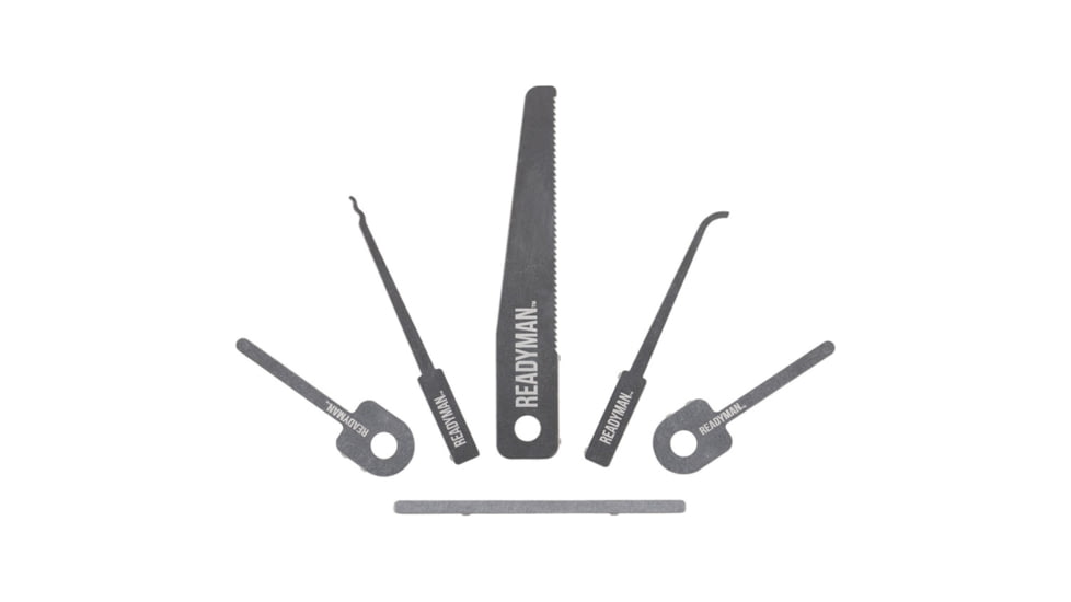 ReadyMan EDC Survival Cards 18 Total Survival Kit, 3.5in X 2in, Wilderness Survival Card, Hostage Escape Card, Medical Card, Fisherman Survival Card, Pack Of Four, 301 SS, TOTAL SURVIVAL KIT