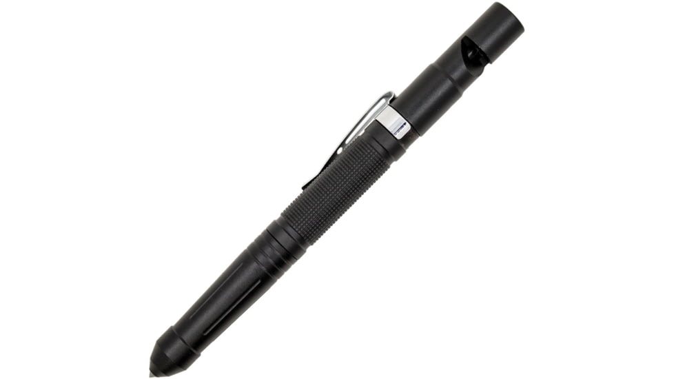 ReadyMan EDC Survival Tool, 6in Overall, Fire Starter Magnesium Rod, Tungsten Steel Glass Breaker, Knife Blade, Emergency Survival Whistle, Pocket Clip, Black, EDC SURVIVAL TOOL