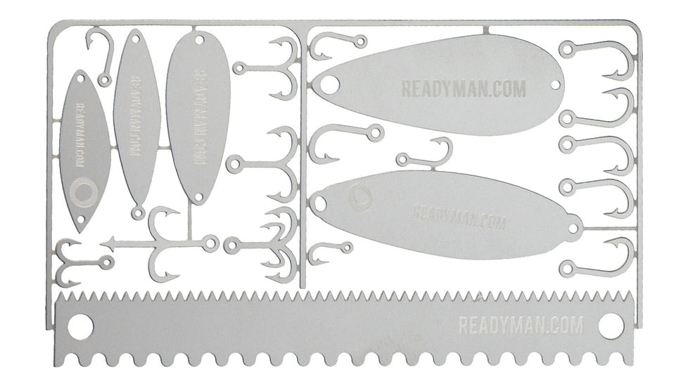 ReadyMan Fishermans Survival Card, Construction, 0.65 Millimeter Stainless, FISHERMANS SURVIVAL CARD