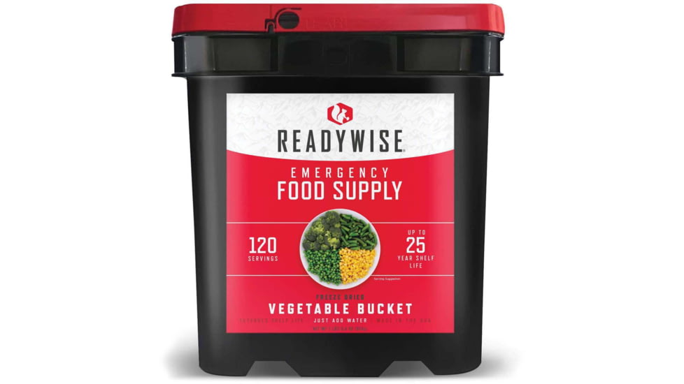 ReadyWise Freeze Dried Vegetable Bucket, 120 Servings, RW40-62120