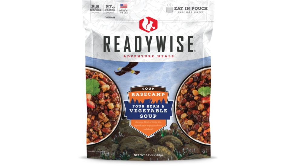 ReadyWise Basecamp Four Bean &amp; Vegetable Soup, 6 Pack, RW05-017