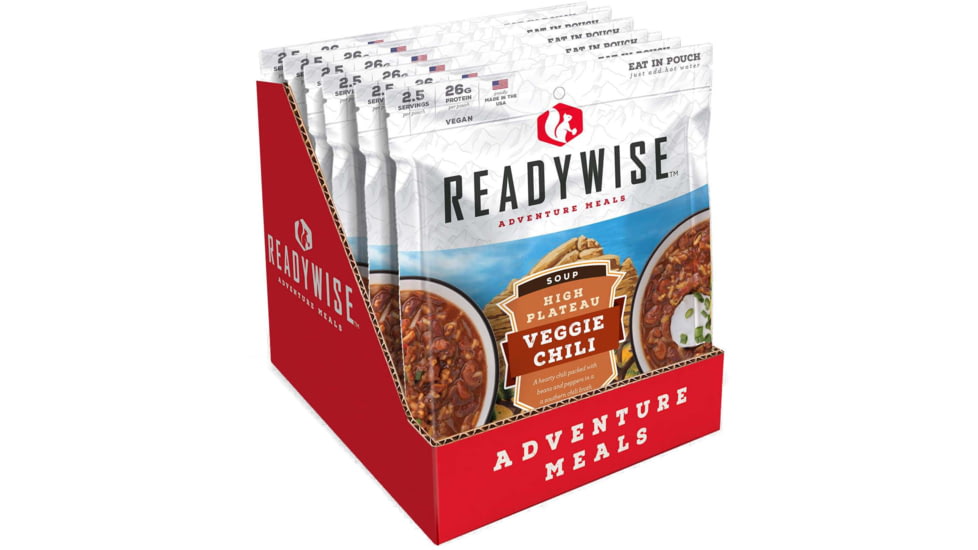 ReadyWise High Plateau Veggie Chili Soup, 6 Pack, RW05-011