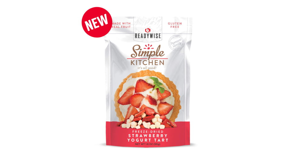 ReadyWise 6 CT Case Simple Kitchen Strawberry Yogurt Tart, White, 5.75 x 11 x 8.75, RWSK05-025