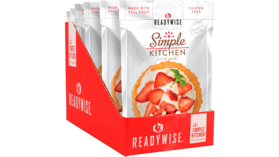ReadyWise Simple Kitchen Strawberry Yogurt Tart, 6 Pack, RWSK05-025