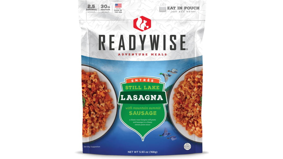 ReadyWise 6 CT Case Still Lake Lasagna with Sausage, White, 8 x 11.25 x 9.75, RW05-005