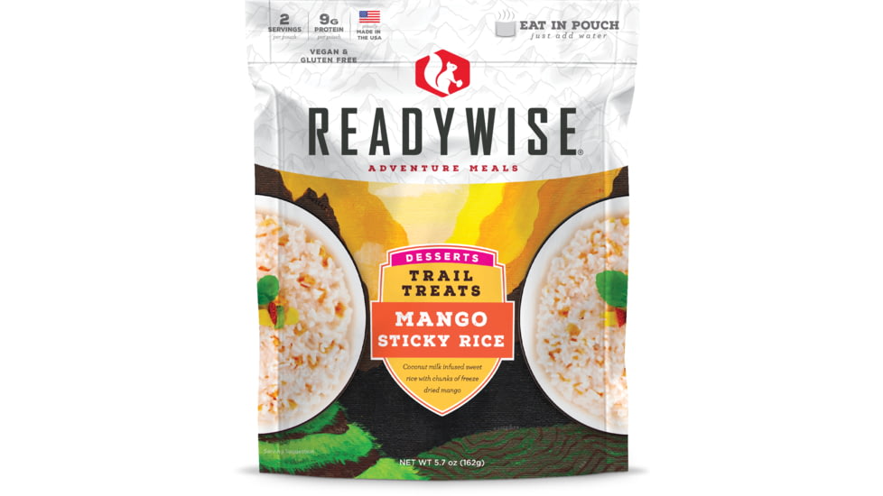 ReadyWise Trail Treats Mango Sticky Rice, 6 Pack, RW05-016