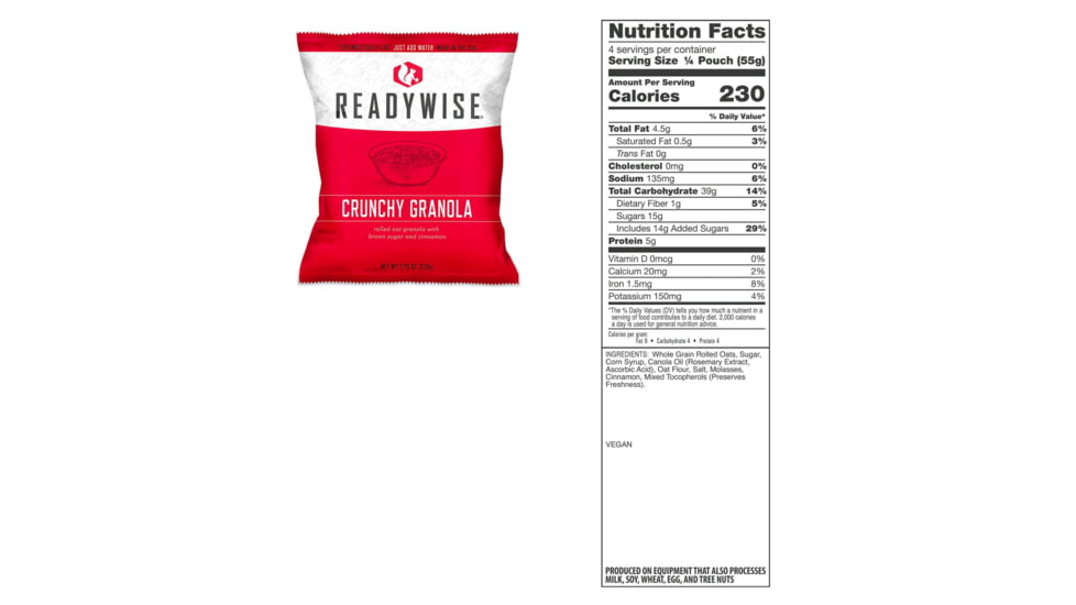 ReadyWise 7 Day Emergency Dry Bag 60 Servings Breakfast and Entree Grab and Go, Black, 7.25 x 8 x 14.25, RW01-641