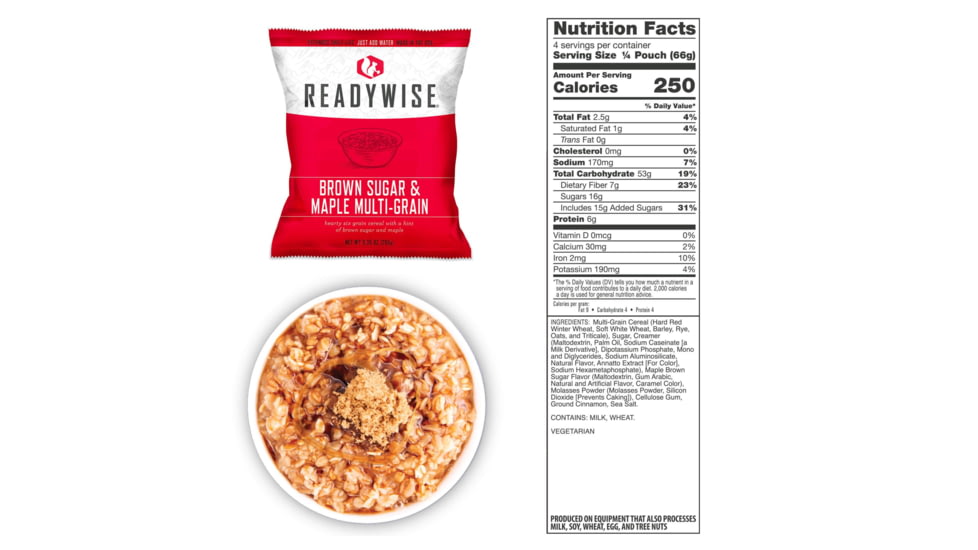 ReadyWise 72 Hour Emergency Food Supply, Black, 5.25 x 10 x 9.25, RW01-142