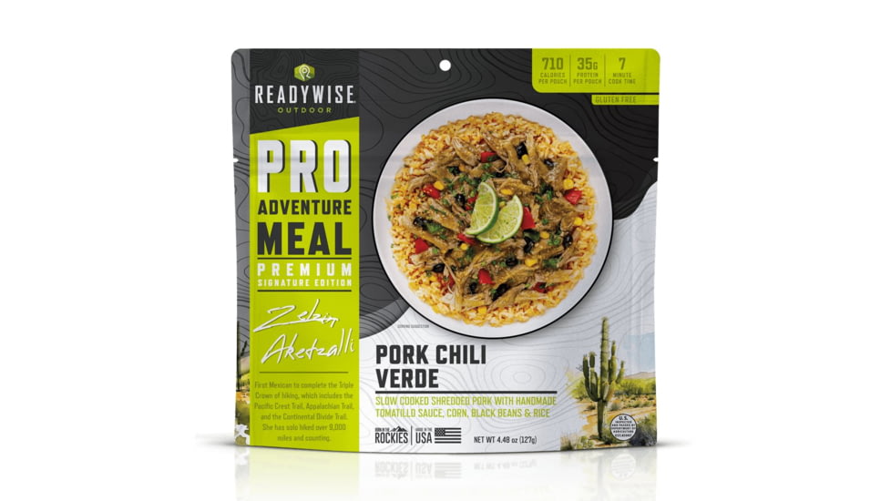 ReadyWise Signature Edition Pro Adventure Meal w/ Zelzin Aketzalli Traditional Pork Chili Verde, 6 Count Case Pack, RW05-191